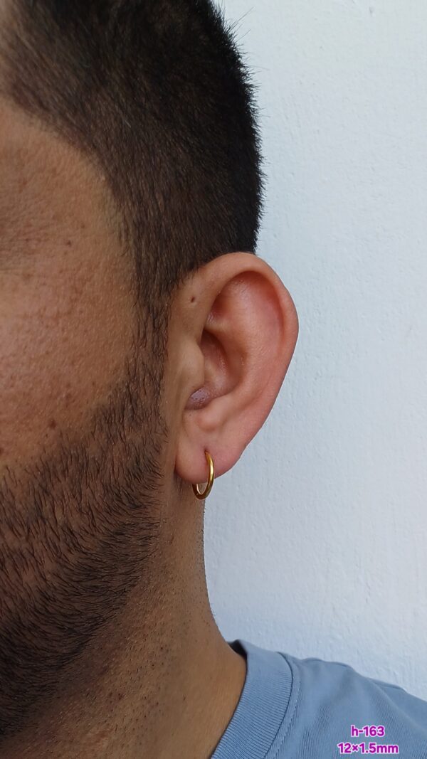 گوشواره حلقه ساده طلایی